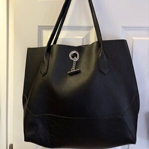 Botkier Black Leather Tote Bag